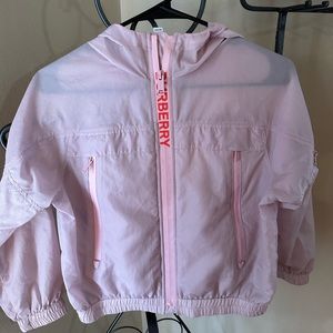 Pink AUTHENTIC Burberry Girls Windbreaker size 10 - Like New
